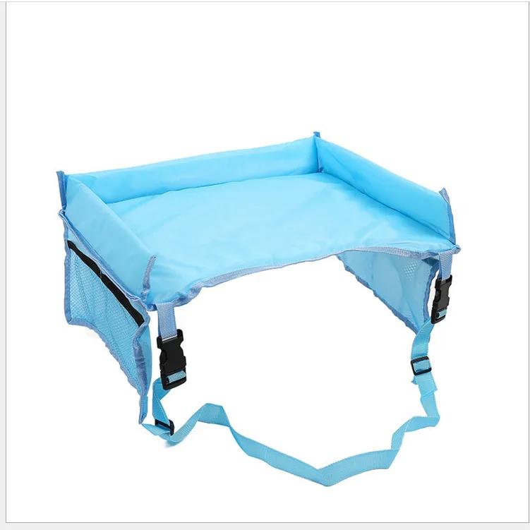 Car Seat Travel Tray Safety Seat Play Table Organizer Storage Snacks Toys Cup Holder Waterproof For Baby Children Kids Stroller