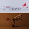 B747 Model Planes Swiss Airlines 47CM Model Aircraft 1:150 Scale Collected Aviation Airbus Home Decor With Wheel & Light Gift