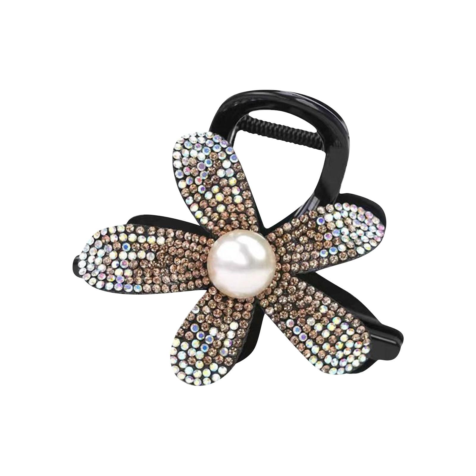 

Искрящийся звездный свет, высококачественная заколка-цветок с бриллиантами, легкая роскошь, ощущение высокого класса, аксессуары для волос на затылке, завитые волосы