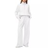 2025 Oversized Half-Zip Sweatshirt & Wide-Leg Sweatpants Women's Two-Piece Casual Set