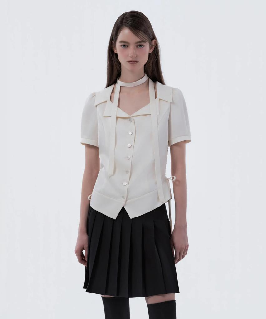 Mausolleum Jenn Pleated Mini Skirt - Black