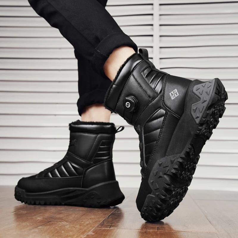 Botines Suela Gruesa Botas de Invierno para Hombre Zapatillas de Hombre Calzado para Hombre Antideslizante Resistente al Desgaste de Caña Alta Deportivo y de Ocio