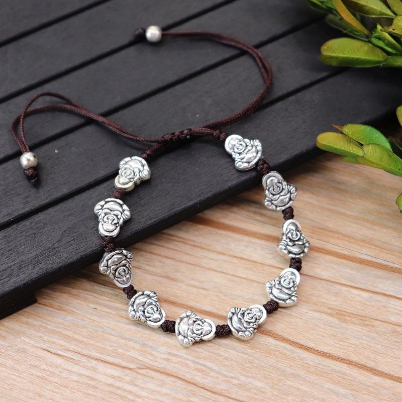 Hand-woven bracelets, retro and versatile for men and women, adjustable bracelets, small fish butterfly bracelets, accessories.