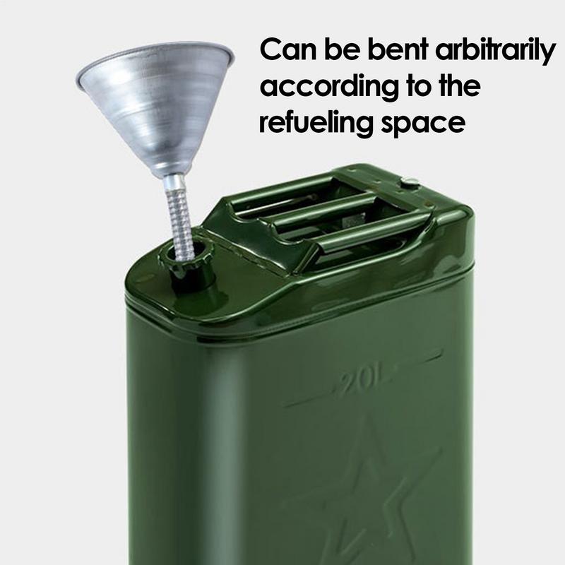 1pcs Metal Funnel Flexible for Car and Motorcycle Emergency Refueling ar Oil Petrol Filling Flexible Hose Pipe Metal Funnel