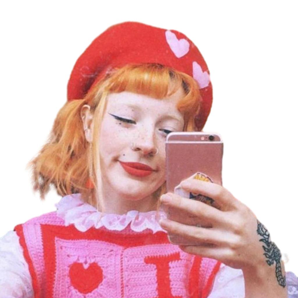 Girls Cute Beret Subculture Hat Lovely Painter Hat Gift for New Year Y2K Beret Windproof for Street Photography