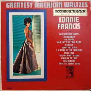 

LP Record CONNIE FRANCIS Greatest American Waltzes SE4145 MGM Records 1963 Canada Pop Used