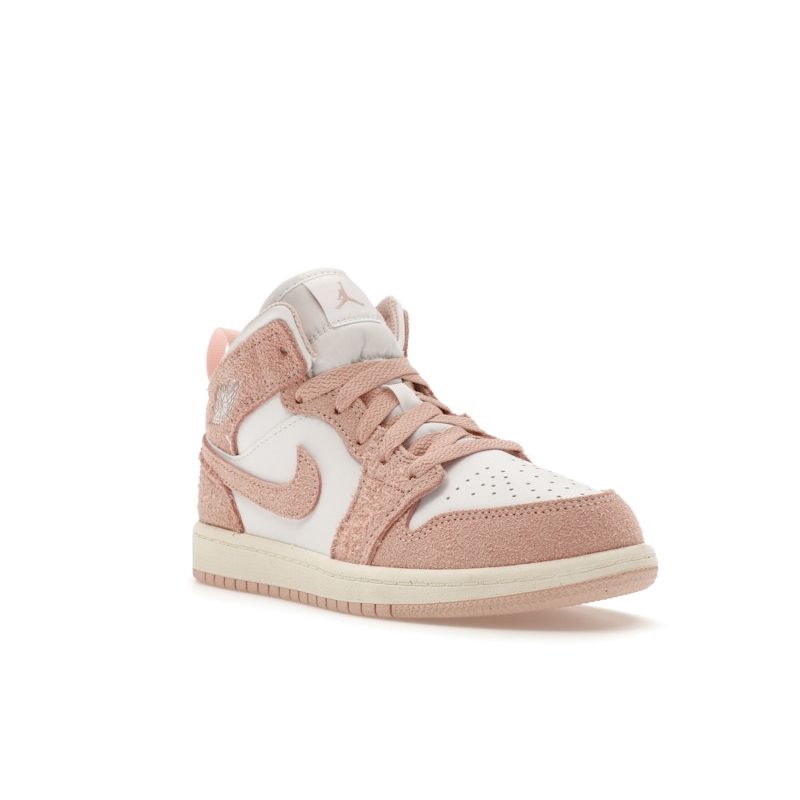 Jordan 1 Mid Little Kids White Pink FN7493-161