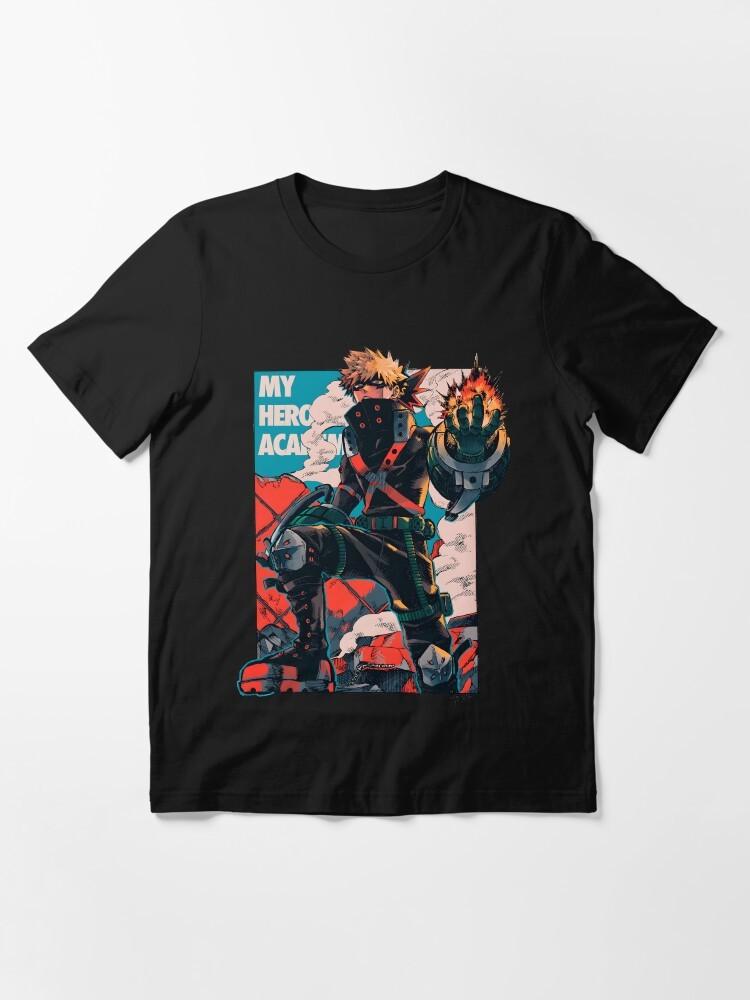 Anime My Hero Academia Bakugo: Pure Dynamite Essential Black T-shirt Size S-5XL Unisex T-Shirt M