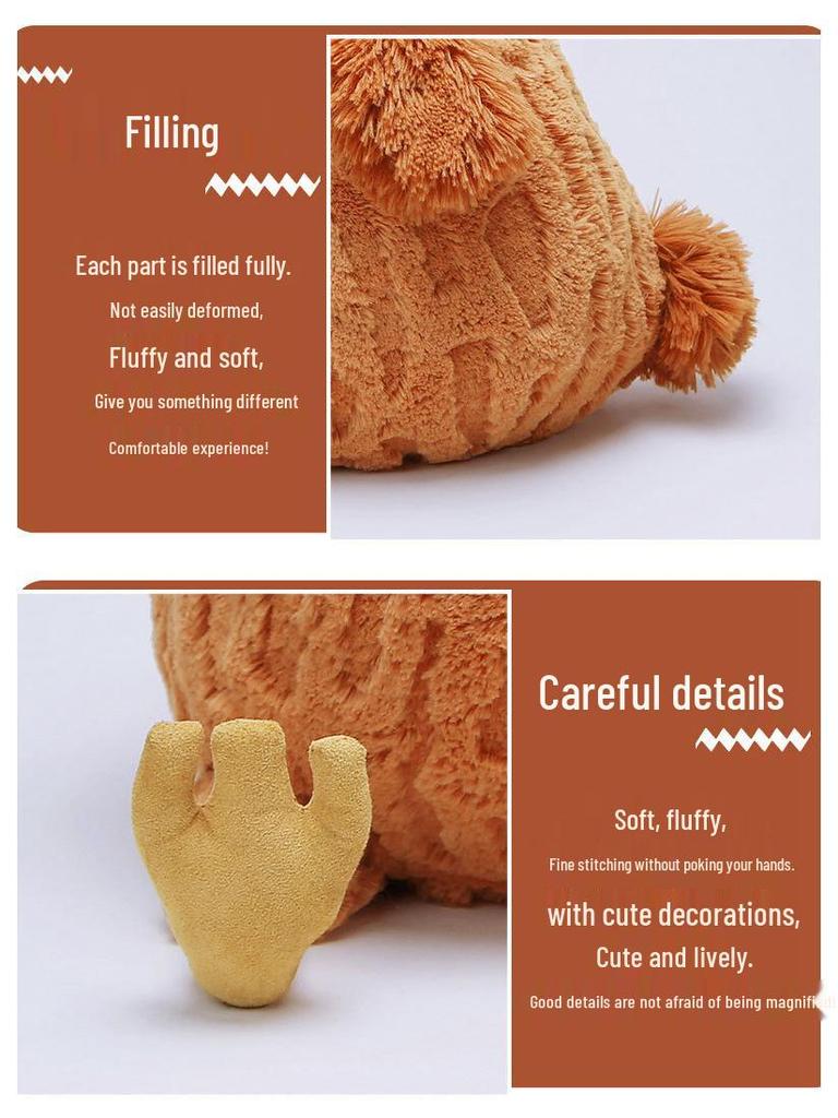 Cecil the Chick Plush Hamburger Rooster Stuffed Toy for Kids