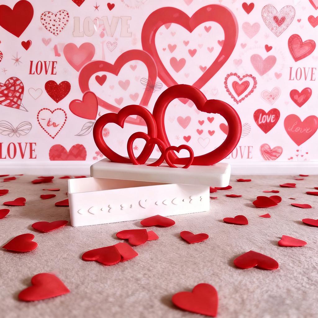 Heart-shaped Valentine's Day Gift Box, Valentine's Day Present