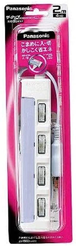 

Panasonic The Tap Switch Series 4 Ports 2m WHS2624DKP Extension Cord