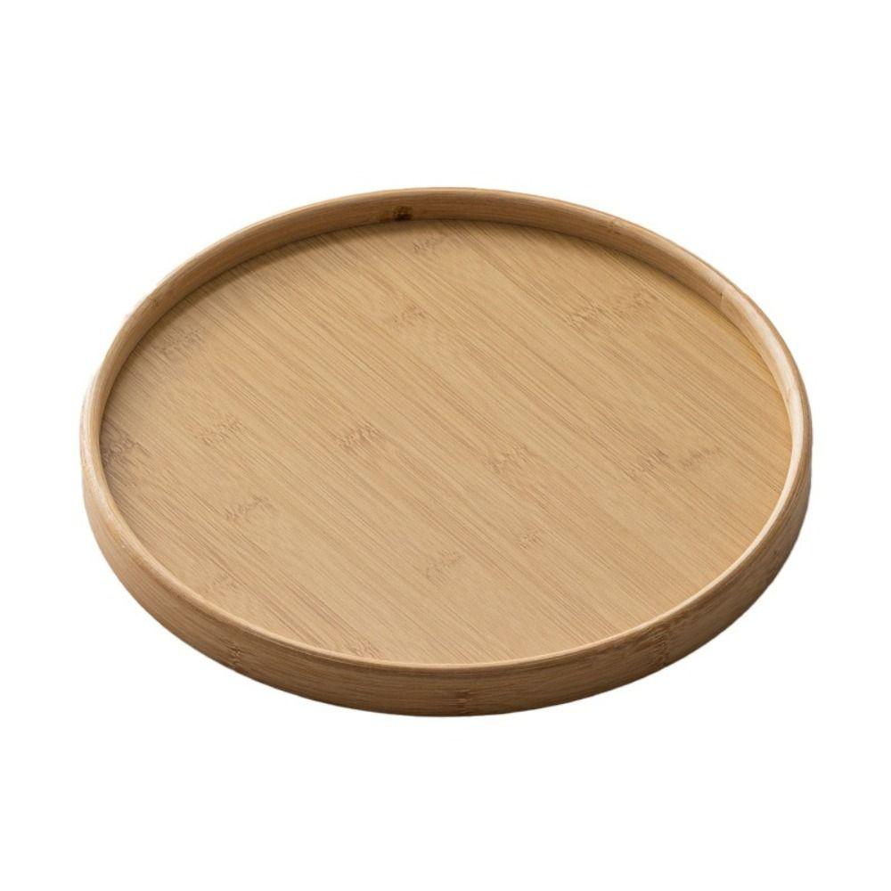 Wooden Wood Tray Round Tea Food Tray New Serving Tray Breakfast Dinner