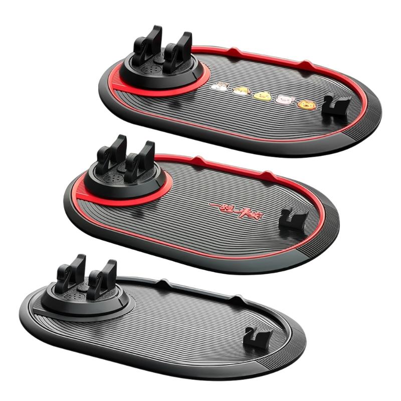 Multifunctional Phone Holder Non Slip Sticky Anti Slide Mount Silicone Dashboard Car Pad Mat Navigation Storage Cushion