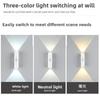 Double-head Cabinet Lamp Under Kitchen Spotlight with Motion Sensor Tri Color White or RGB Optional Rechargeable Sunset Light