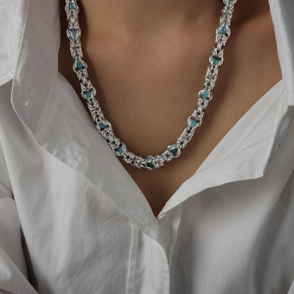 

Плетеный браслет-цепочка из нержавеющей стали для женщин и мужчин, панк, хип-хоп, рок-стиль, унисекс, женский, мужской, ожерелья, браслеты