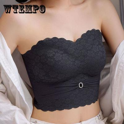 Trägerloser Top Tube BH Damen Damen Top Unterwäsche Sammeln Rutschfestes Tube Top Sommer Unsichtbar Plus Size Bralette