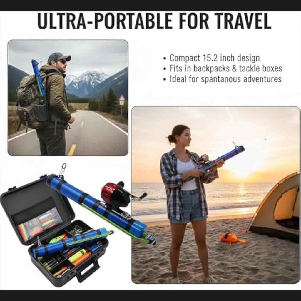 Precision Casting Fishing Rod with Spinning Reel for Long-Distance Lure Casting