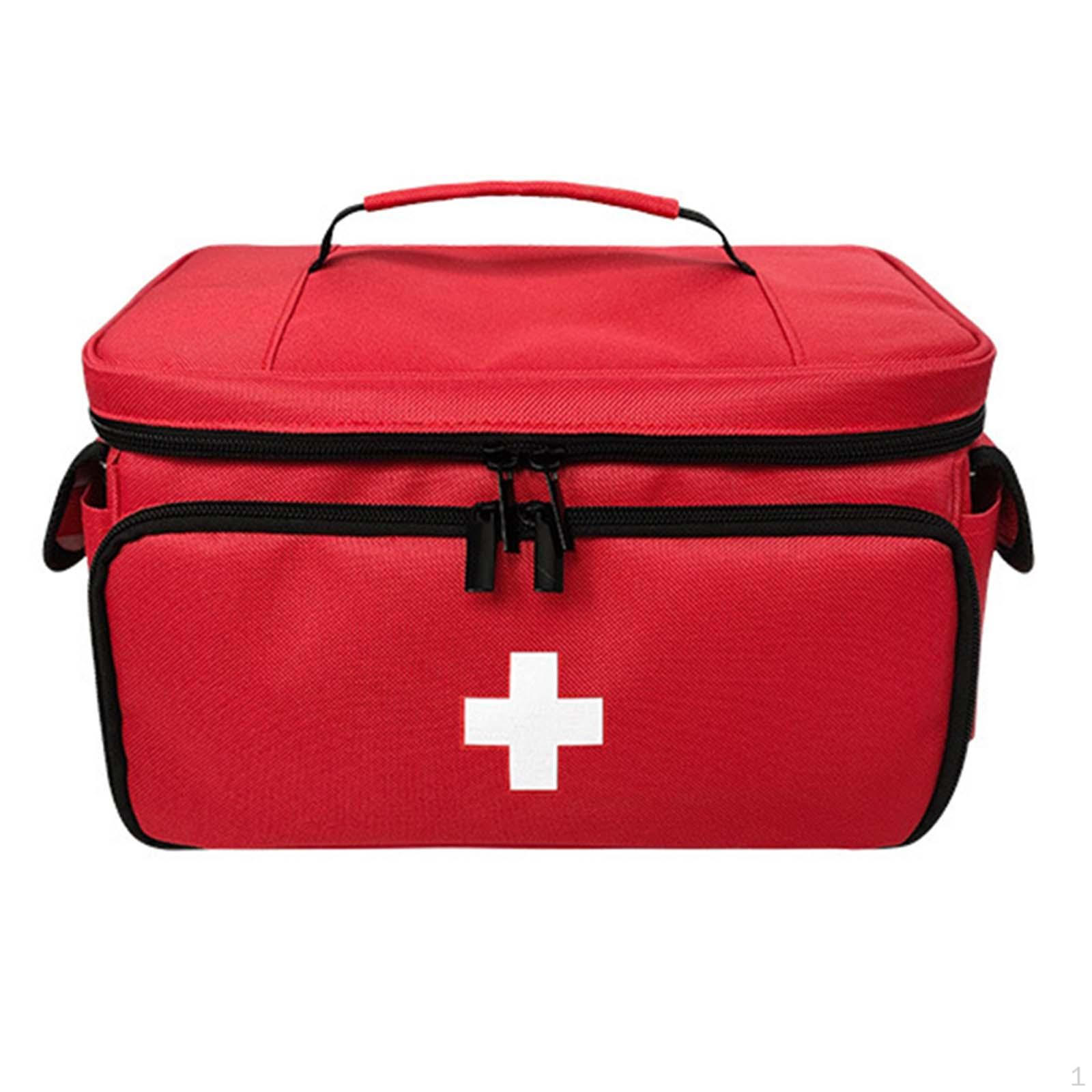 

Аварийные аптечки, органайзер, сумка для первой помощи с ручкой, бутылка для медицинских таблеток для хранения красный