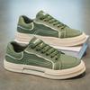 Canvas shoes men's summer breathable casual soft baseplate shoes youth sports shoes Korean version versatile simple cloth shoes 2025