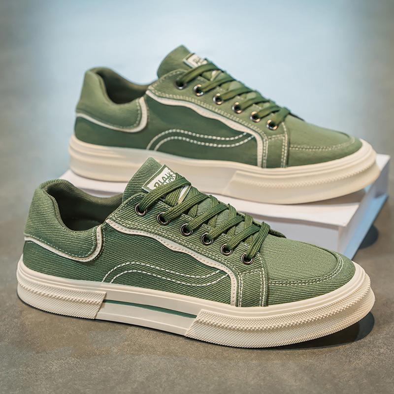 Canvas shoes men's summer breathable casual soft baseplate shoes youth sports shoes Korean version versatile simple cloth shoes 2025