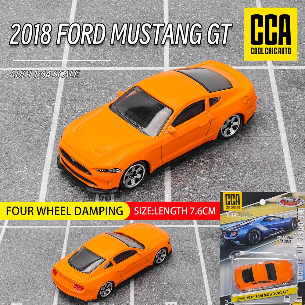 drzxu4 CCA 1:64 2018 FORD MUSTANG  Exquisite hanging model classic car static car model alloy die-casting car model collection gift toy
