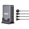 440W Multi-Port Gallium Nitride PD Charger with 8 Ports and PD100W Adapter