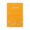 Louis Vuitton Envelope Dog Paw Print Letter Logo Snap Closure Monogram Heritage Coated Canvas Card Holder Men Card Holder Yellow M12664