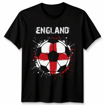 Engeland Unisex Voetbal T-shirt Qatar Voetbal Fan Cadeau Heren Dames Tee
