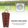 Durable Adjustable Archery Arm Guard Protection Tackle Accessory for Hunting Shooting(Brown)