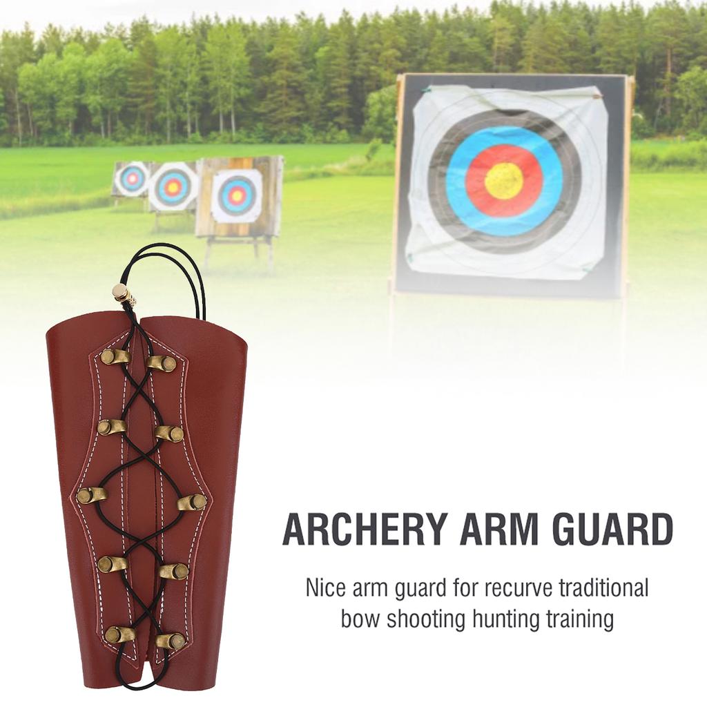 Archery Arm Guard   Tackle Accessory for Hunting Shooting(Black)