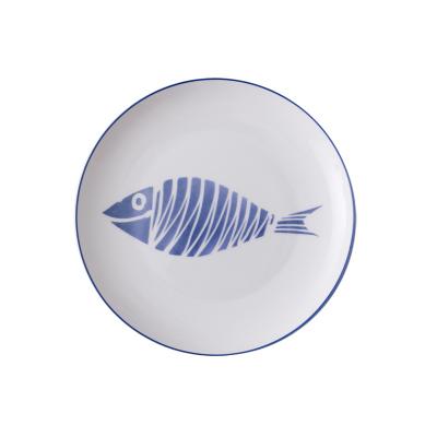 8 Inch Ceramic Dinner Plate White Round Bone China Plate Fruit Dessert Pasta Steak Plate Home Restaurant Porcelain Tableware