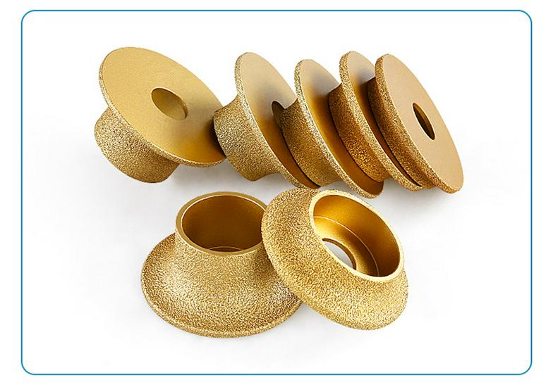 French Edge Diamond Grinding Wheel for Marble and Quartz Tile Rounding