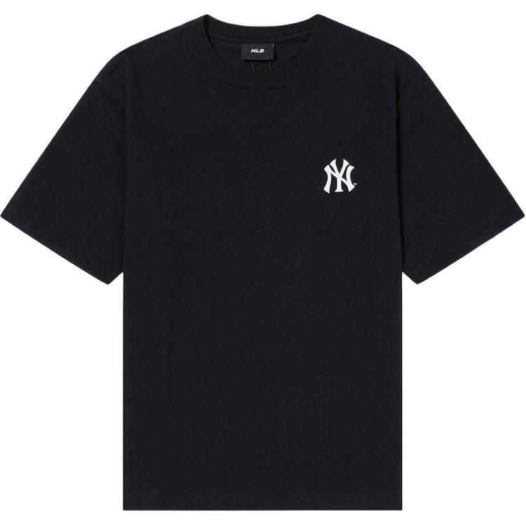 New MLB MONOGRAM Collection New York Yankees 25SS T Shirt Unisex Black 3ATSB7053-50BKS
