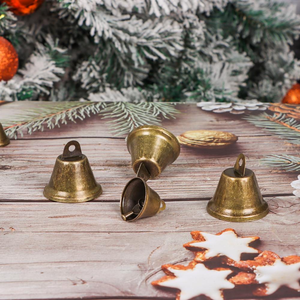 10 Pcs DIY Crafts Small Bells Jingle Bells Vintage Decoration Bells for Hanging Christmas New Year Wedding Party Decorations