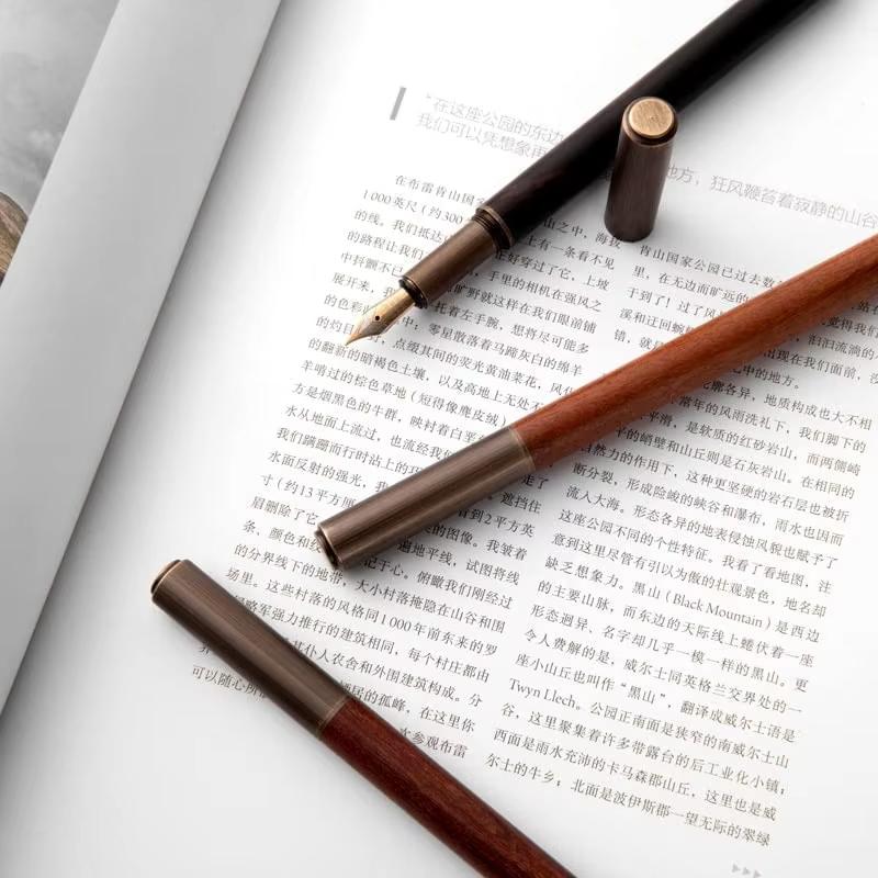 Retro Wood Pen Elegant Luxury Writing Pen Fountain Pen Handmade For School Writing Calligraphy