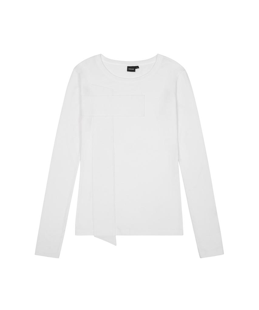 AAKAM Cross Patch Long Sleeve (White)
