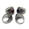 2026 European and American Gemstones Retro Ring Couple Index Finger Eagle Army Ring Retro Army Ring