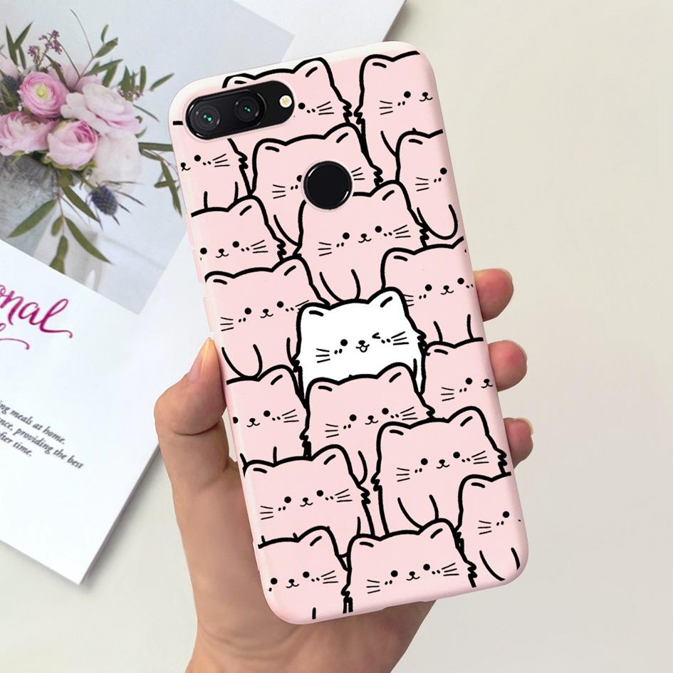 Für Xiaomi Mi 8 Lite Hülle 6,26" Mode Landschaft Mädchen Bumper Weiche Silikon Handyhülle Für Xiomi Mi 8 Lite Funda Mi8Lite Tasche