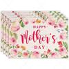 1PC Mother's Day Placemats Pink Watercolor Floral Placemats Birthday Family Gathering Kitchen Restaurant Indoor