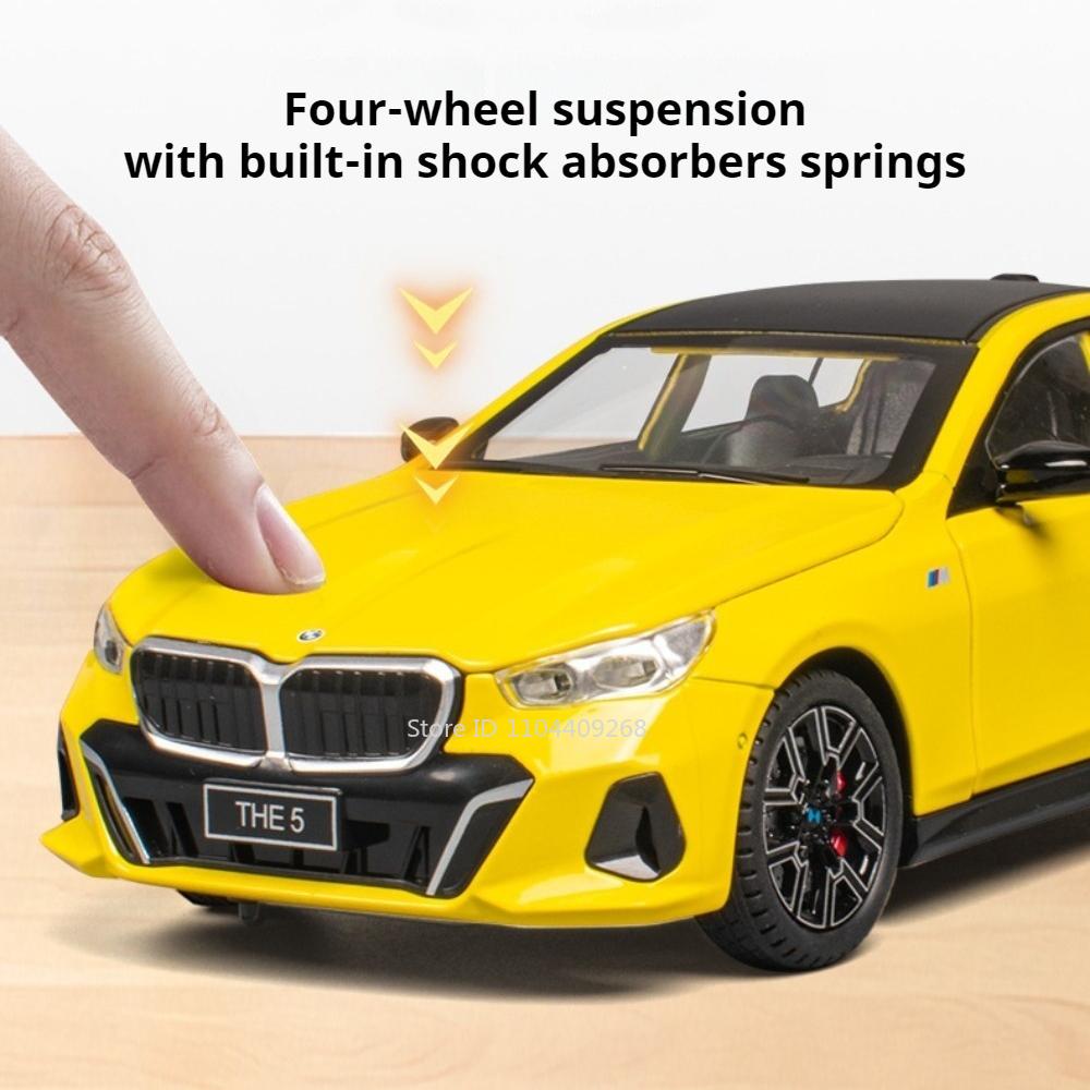 Scale 1:24 5 Series 530LI M3 Car Model Toy Alloy Body Strong Durable Music Light Supercar Models Toys Birthday Gifts for Kids