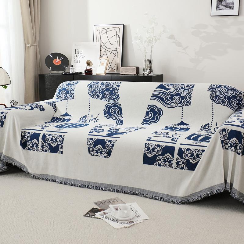 

Ткань для чехла дивана, Высококлассный китайский стиль, Высококлассное современное противоскользящее полотенце для дивана, Новый чехол для дивана, Защита от кошачьих когтей 180*130cm