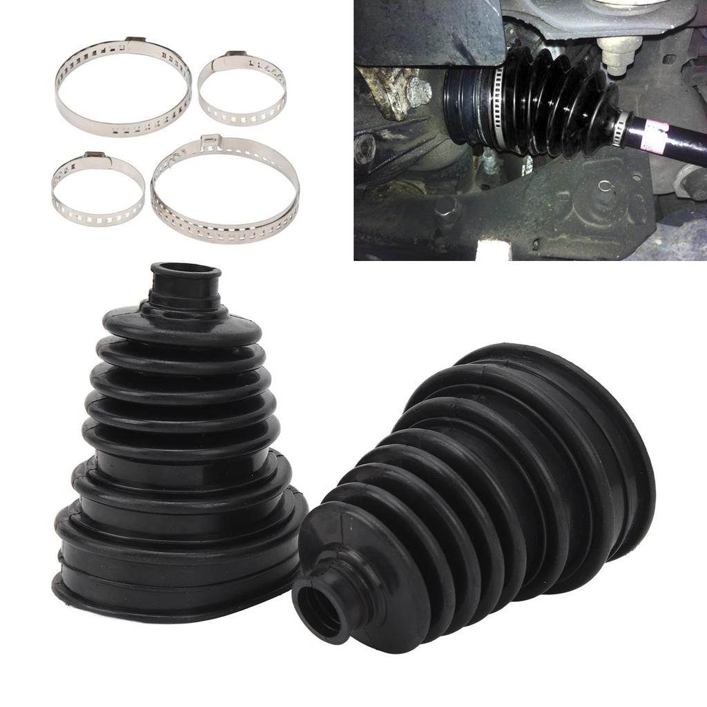 2-Piece CV Boots, Universal Constant Velocity Joint Boot Set, Drive Shaft Joint Boot Covers, Highly Flexible CV Boots for Cars
