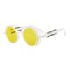 Classic Gothic Steampunk Sunglasses Luxury Brand Designer Men and Women Retro Round Pc Frame Sunglasses