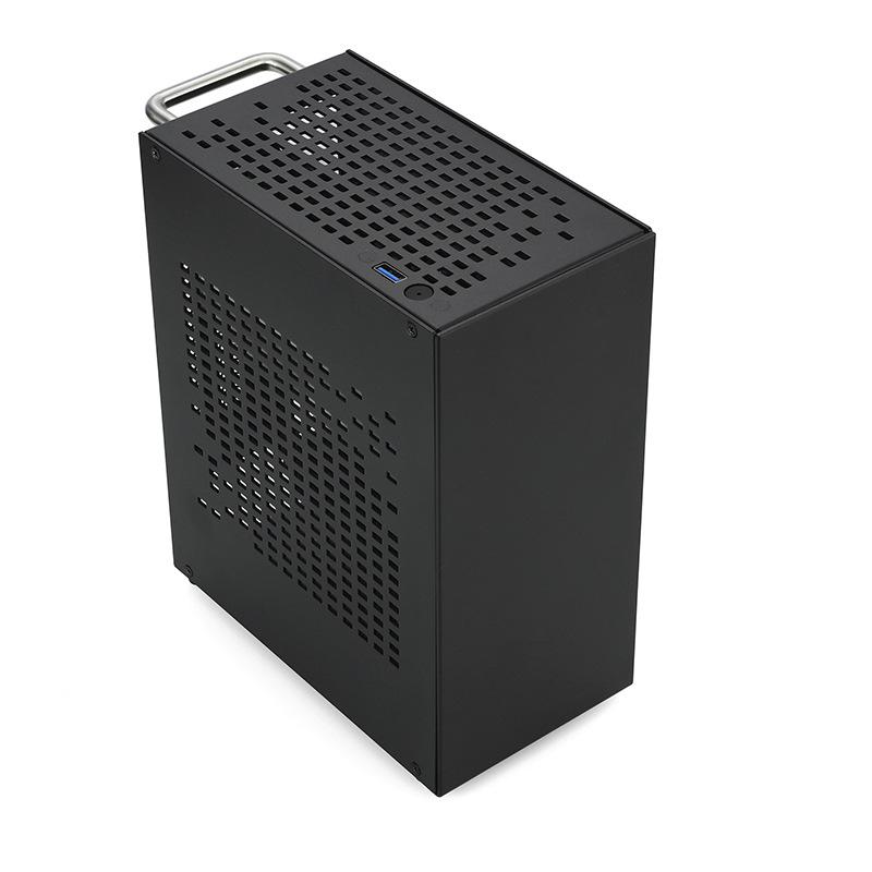 Игровой корпус Mini ITX SKTC A07 - Полностью алюминиевый, поддерживает независимую видеокарту и блок питания 1U