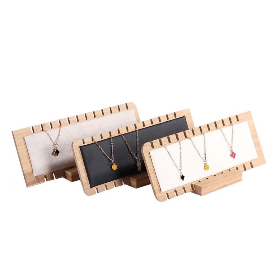 1 Stück, Bambus Vertikaler Schmuck Ketten Präsentationsständer, Geeignet für Schmuckausstellung Verkauf und Familien Kettenausstellung.