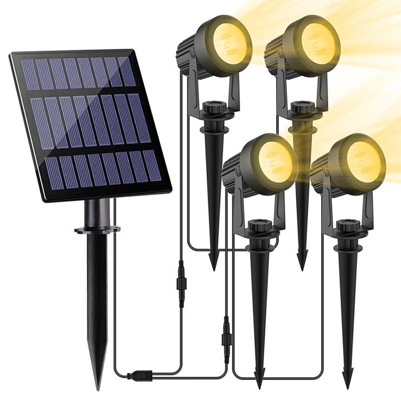 Nufeng Outdoor Solar RGB Spotlights - 6-Light Kit