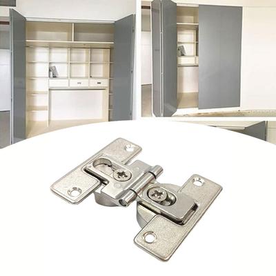 Silver Folding Door Hinge Zinc Alloy 66*52*21mm Hinges