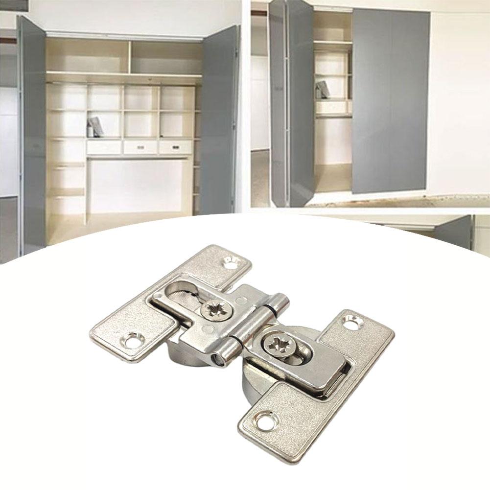 Silver Folding Door Hinge Zinc Alloy 66*52*21mm Hinges