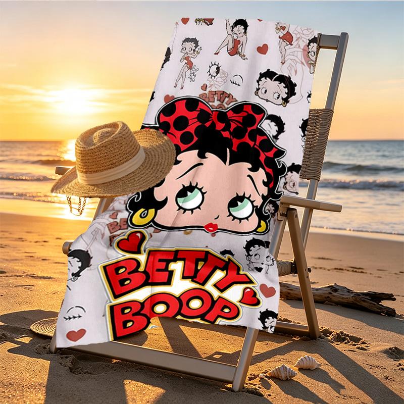 Doll Print Beach Towel Design, Soft, Lightweight. for Home Bathroom, Spa, Pool, Yoga, Surfing, Camping, Gift for Family, Friend