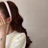 Cream-colored Texture Sponge Hairband for Girls with A Sweet Small Headband Style Hairpin